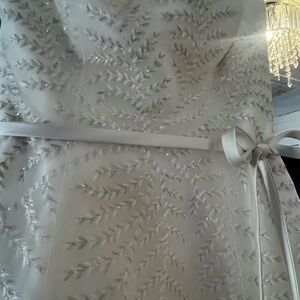 Elegant White Embroidered Dress